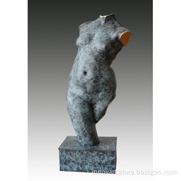 bronze torso sculpture